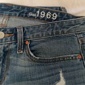 Gap 1969 Distressed Blue Jeans